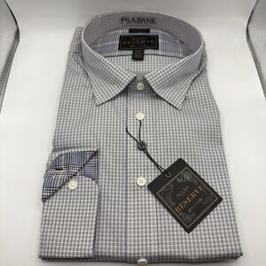 Jos. A. Bank Reserve Checkered Dress Shirt Tailored XXL Egyptian Cotton